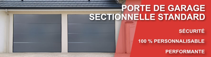 Porte de garage sectionnelle dimensions standard