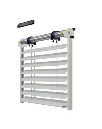 Brise Soleil Orientable - BSO Lames PX90Z Motorisation Radio Solaire avec télécommande