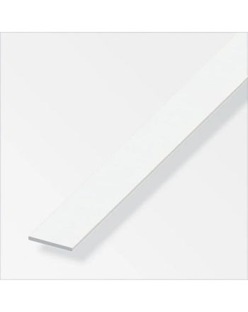 Plat ALU Blanc de 40 mm (longueur 1m)