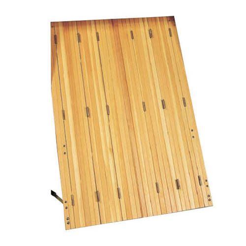 Persiennes BOIS 12 vantaux repliables (2x6 vtx) avec pose