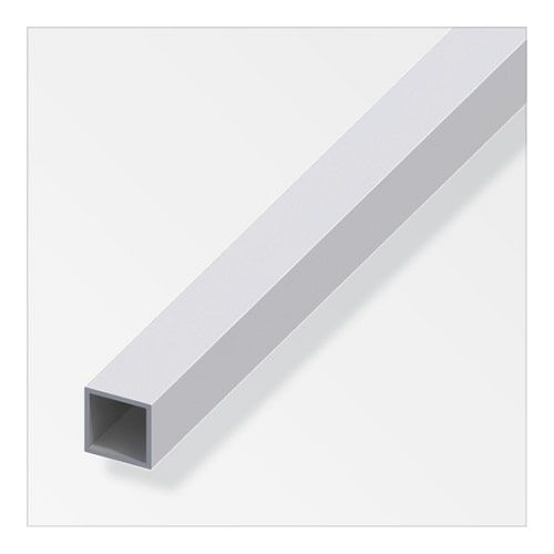 Tube ALU Blanc 100 x 100 mm (longueur 1m)