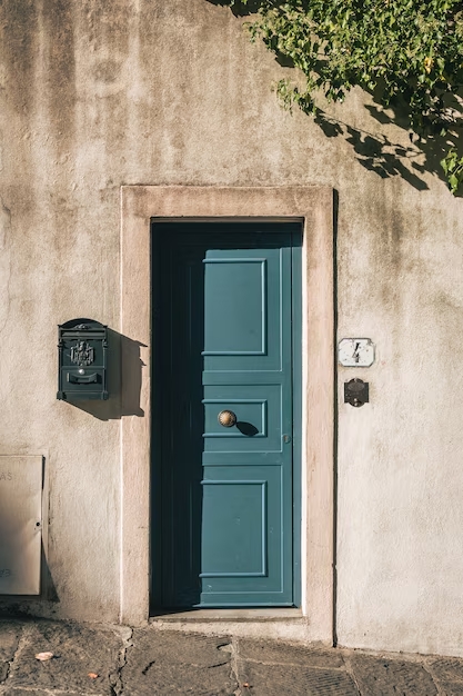 porte d'entrée pleine