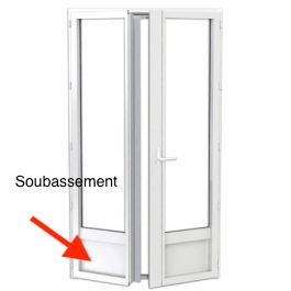 soubassement porte fenetre​